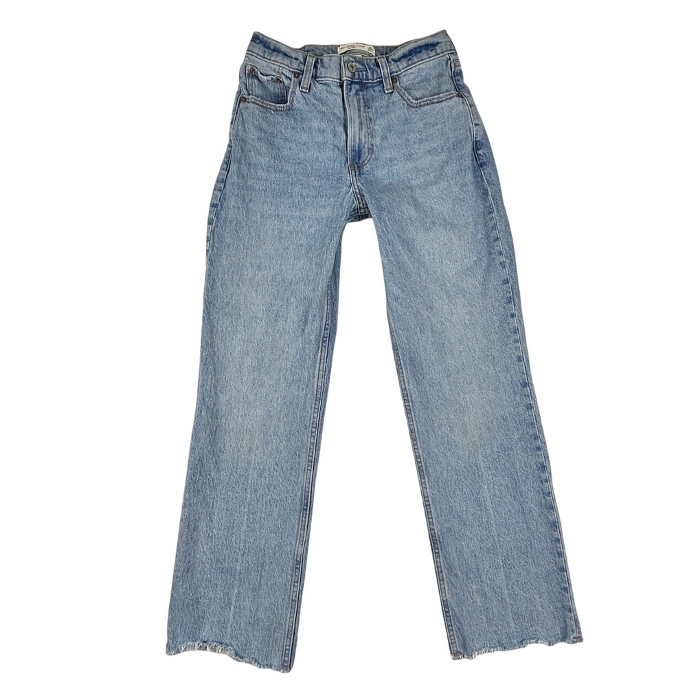 Abercrombie & Fitch Jeans Women 23 (000) The Baggy Low Rise Straight Leg Stretch
